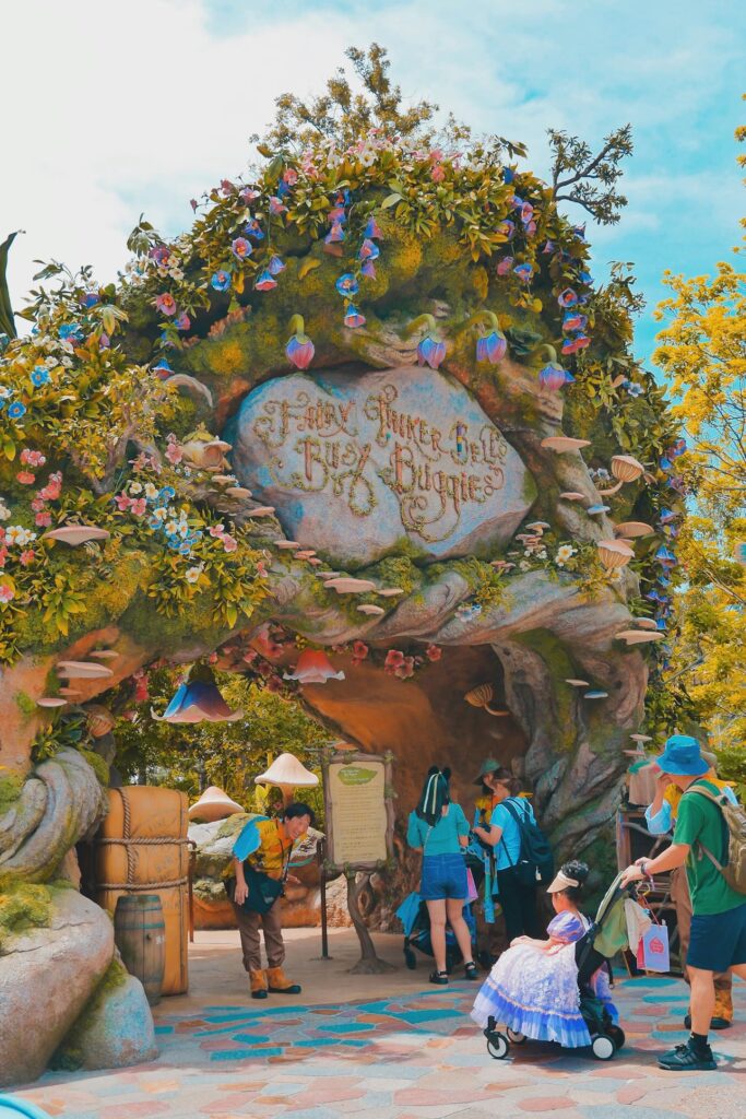 Entrance rock work of Fantasy Springs at Tokyo DisneySea