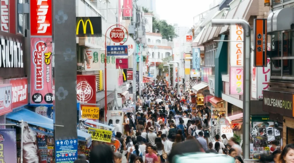 Harajuku Takeshita Street Crowd Shopping