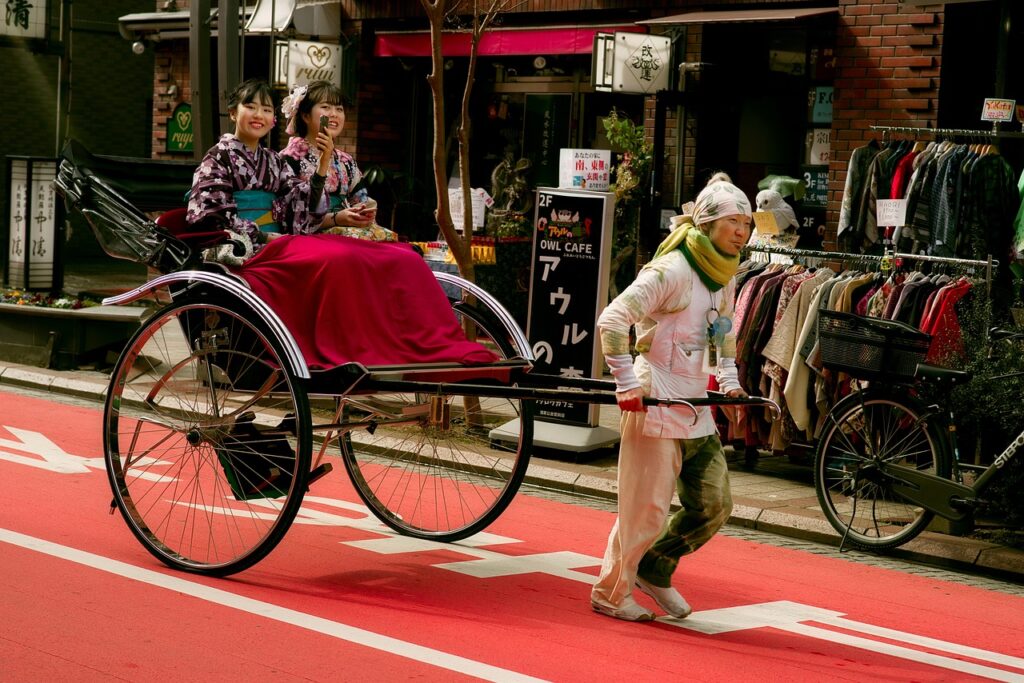 Rickshaw in Asakusa Tokyo