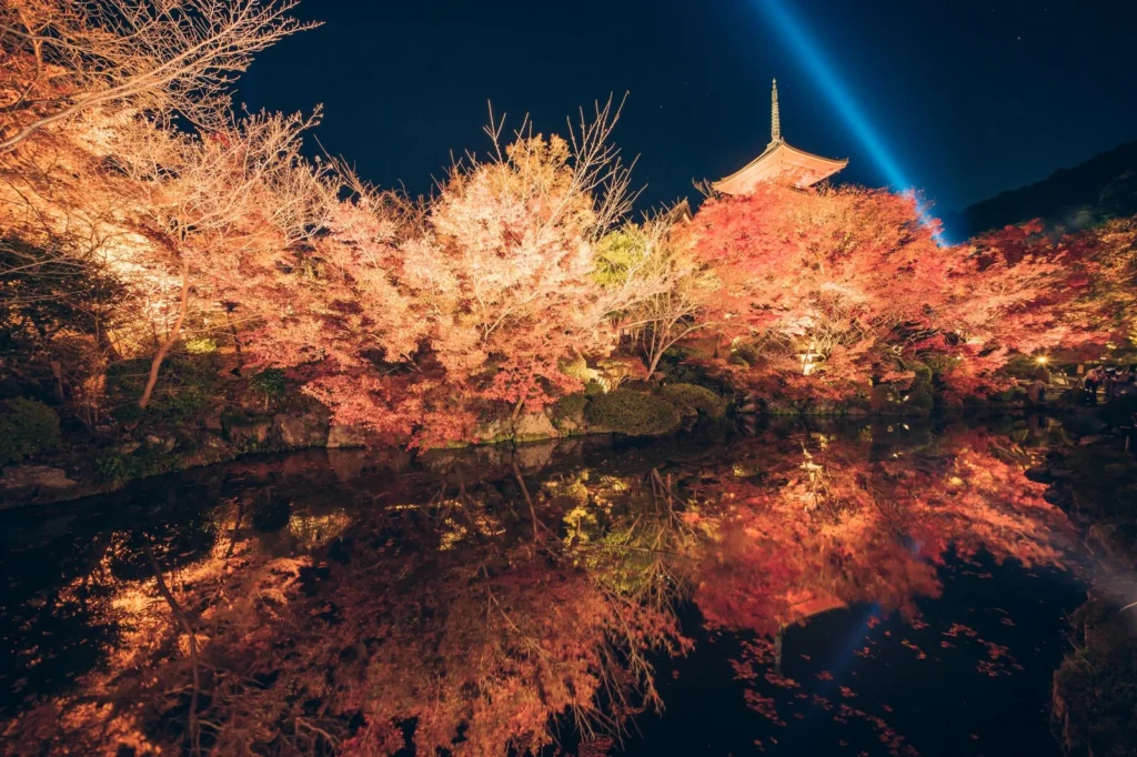 Akihabara neon streets at night cyberbunk style