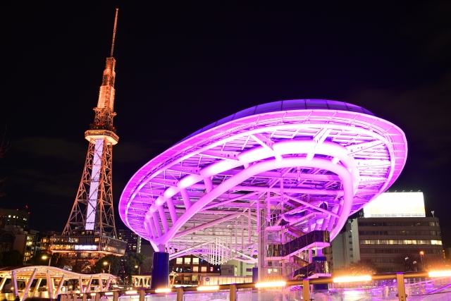 Oasis 21 and Mirai Tower Night View