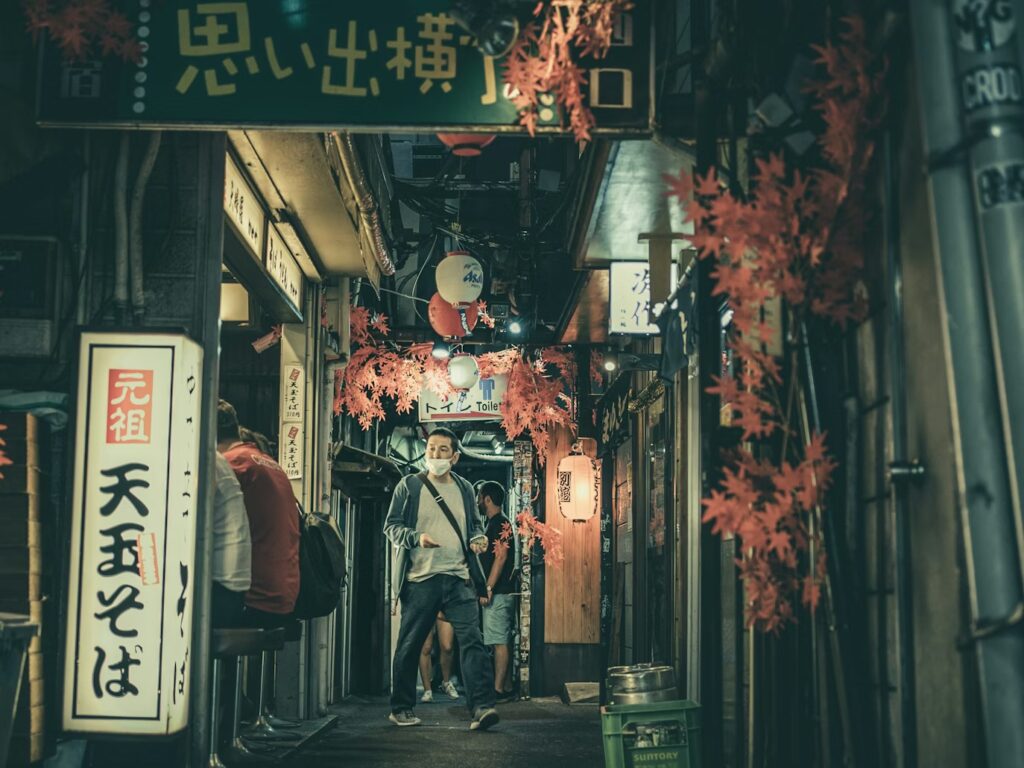Omoide Yokocho Shinjuku Yakitori Alley red lanterns